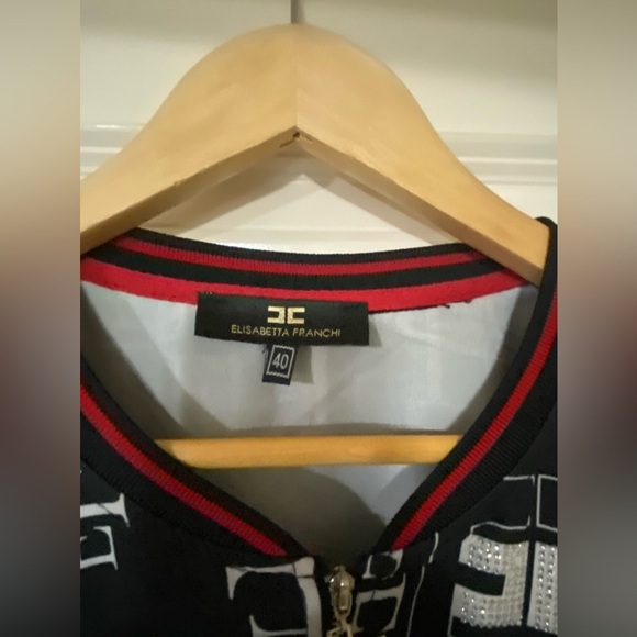 Black and White Geometric Shirt Dress - Picture 4 of 4